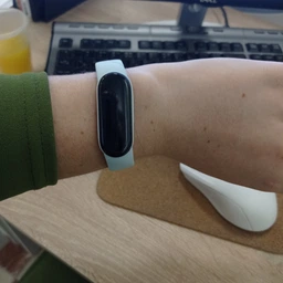 Ремінець Armorstandart силіконовий для Xiaomi Mi Band 5, 6 синій (56007) фото від покупців 2