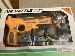 Детский игрушечный пистолет катапульта запускающий самолетики Eys Toys Air Battle K 5000 Бирюзовый фото от покупателей 9