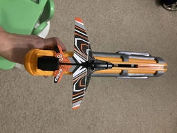 Детский игрушечный пистолет катапульта запускающий самолетики Eys Toys Air Battle K 5000 Бирюзовый фото от покупателей 7