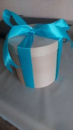 Новогоднее Украшение Новогодний Серебряный шар с Петриковской росписью и монохромными голубыми цветами UAMAZE 10см