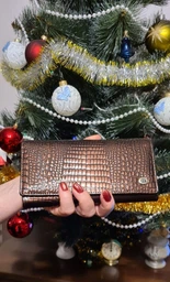 Гаманець жіночий стильний для купюр і карток ST Leather 18423 (S6001A) дуже красивий Червоний