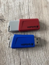 Флеш пам'ять USB Verbatim Store 'n' Click 2x32GB USB 3.2 Gen1 2 шт Red/Blue (49308)