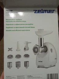 Электрическая мясорубка с шинковками Zelmer ZMM4048B фото от покупателей 1