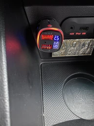 Автомобильный FM модулятор Borofone BC41 18W (QC3.0) порты 2 USB + Bluetooth + Digital Display Black (35023)