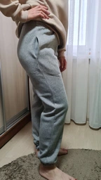 Спортивные штаны на флисе женские ISSA PLUS 12272 S Коричневые (issa2007682667901) фото от покупателей 4