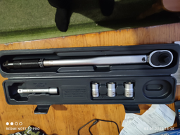 Ключ динамометрический S&R 1/2" 28-210 Нм + удлинитель 125 мм + головки 17, 19, 21 мм (465012210) фото от покупателей 13