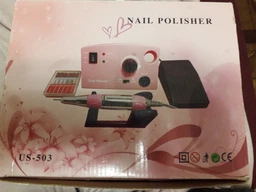 Ручка микромотор для фрезера Nail Drill на 35000 об. серебро фото от покупателей 9