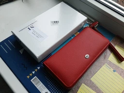 Жіночий клатч-гаманець ST Leather з натуральної шкіри зелений великий вертикальний на блискавці з ремінцем 9х18 5 см 56509 фото від покупців 17