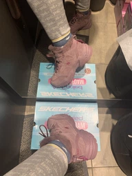 Жіночі черевики Skechers 36 Рожевий 167338 WINE фото від покупців 9