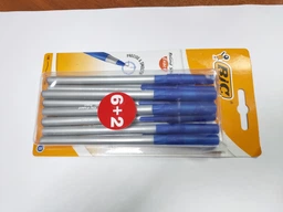 Ручка кулькова BIC "Раунд стік", прозора синя /60/ фото від покупців 2