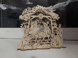 Механічні 3D пазли UGEARS - Механічна модель «Різдвяний Вертеп»