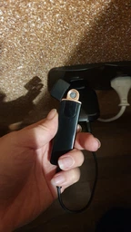 Электронная USB зажигалка на аккумуляторе сенсорный прикуриватель индикатором заряда Черная (as-1200) фото от покупателей 9