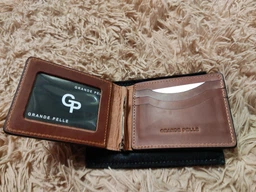 Зажим для денег кожаный Grande Pelle leather-11240 Коричневый фото от покупателей 9