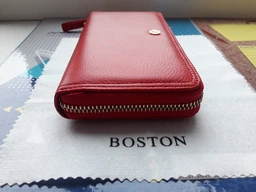 Шкіряний жіночий гаманець Boston S4001B Plum фото від покупців 6