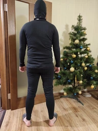 Комплект термобілизни чоловічий повсякденний Rough Radical Black Iron чорний XXL фото від покупців 9