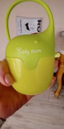 Контейнер для пустышки 0+ Baby Тeam Желтый с зеленым фото от покупателей 6