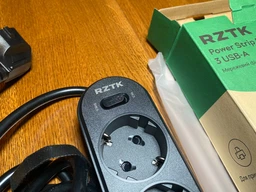 Мережевий фільтр-подовжувач RZTK Power Strip 5+3 USB-A White (PS-5A/W) 2 м