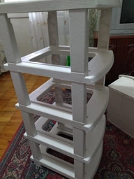 Пластиковый комод R-plastic 34*40*86 см (белый) фото от покупателей 1