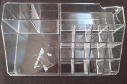 Органайзер для косметики Cosmetic Storage Box 4 ящики 24 клітинки Прозорий