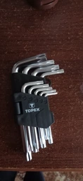 Набір шестигранних ключів Topex Torx 9 шт Т10-Т50 (35D960) фото від покупців 4
