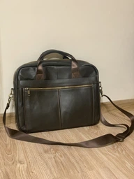 Шкіряна сумка для ноутбука Vintage Здійснює 14670 Темно-коричневий