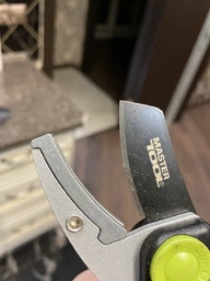 Секатор садовый MASTERTOOL с наковальней 200 мм с ручками ABS-пластик с покрытием TPR лезвие тефлоновое Mn65 14-6124 фото от покупателей 1