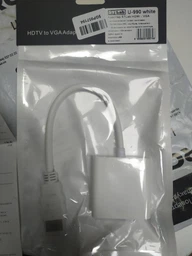 Адаптер STLab HDMI - VGA, 0.15 м с кабелями аудио и питания от USB (U-990 white) фото от покупателей 16