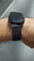 Ремешок для Amazfit BIP | Bip Lite | Bip U / Pro/ Mini | GTS | GTS 2 /3 | Gtr 42mm силиконовый перфорированный 20мм Черно Белый BeWatch (1010112) фото от покупателей 6
