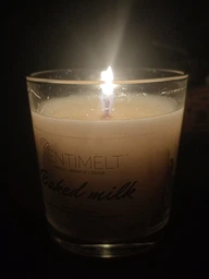 Ароматическая кокосовая свеча в стекле с деревянным фитилём SENTIMELT Baked Milk 200 г (SM010BML) фото от покупателей 7