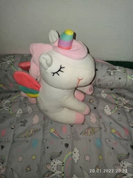 Плюшевий єдиноріг іграшка з підсвіткою Magic Unicorn 30 см фото від покупців 3