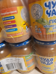 Упаковка пюре Чудо-Чадо Яблуко, морква й айва з 5 місяців 170 г x 6 шт (4820003688847) фото від покупців 3