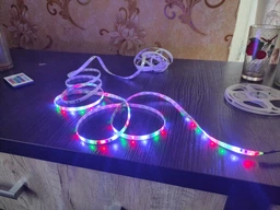 Светодиодная лента с пультом и блоком питания 300 LED RGB 5м IP68 3528 (3528 RGB) фото от покупателей 1