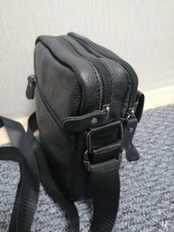 Сумка кросс-боди мужская кожаная Laras K101812-black Черная (ROZ6400018217)
