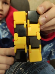 Безкінечний кубик/Infinity Cube v1, чорно-жовтий (2207214204)