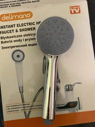 Проточний водонагрівач Delimano з душем и LCD екраном Нижнє підключення в комплекті універсальний ключ Snap-n-Grip Білий фото від покупців 2