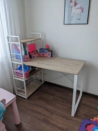 Письменный стол Ferrum-decor Серии Конект c этажеркой 75x120x60 белый ДСП Белое 16мм (XK00187)