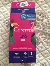 Ежедневные гигиенические прокладки Carefree Plus Large Fresh 36 шт (3574661604770/3574661487656) фото от покупателей 5