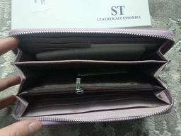 Жіночий клатч-гаманець ST Leather з натуральної шкіри зелений великий вертикальний на блискавці з ремінцем 9х18 5 см 56509 фото від покупців 11