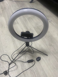 Комплект блогера RZTK Ring Light Black (кільцева led лампа 26 см / 10 Вт / штатив) фото від покупців 14