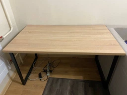 Компьютерный стол Ferrum-decor Дейв 75x140x70 черный ДСП Дуб Сан-Марино 32мм фото от покупателей 1