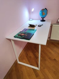 Компьютерный стол Ferrum-decor Дейв 75x100x70 белый ДСП Дуб Сонома 16мм фото от покупателей 2