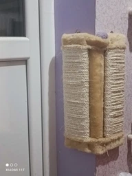 Дряпка Природа ДУ настінна, кутова бежева 41 см