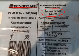 Пенополистирол Penoboard 100х600х1250 мм 3 м² 4 шт упаковка (E31797)