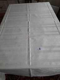 Скатерть Edelvika 543-18/00 Бежевая 145х250 см (2100000343270) фото от покупателей 1