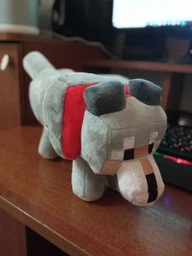 Игрушка Пещерный Волк из Minecraft Cave Wolf 40 см фото от покупателей 2