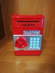 Копилка Сейф с Кодовым Замком и Купюроприемником Электронный Number Bank, Подарок для Детей (Синий)(23132) фото от покупателей 4