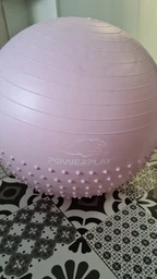 Мяч для фитнеса (фитбол) полумассажный PowerPlay 4003 Ø65 cm Gymball Зеленый + насос (PP_4003_65_Green) фото от покупателей 9