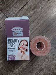 Кінезио тейп для обличчя Mighty-X Beauty Tape - 5 см х 5 м Бежевий Кинезиотейп - The Best USA Kinesiology Tape фото від покупців 4