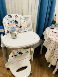 Чохол на стільчик для годування Peg Perego Siesta плащівка Білий DavLu (000461) фото від покупців 10