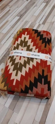 Плетений двосторонній килим Shana Zummi 160x230 см червоний з жовтогарячим фото від покупців 4